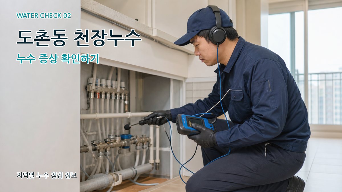 도촌동 화장실누수 누수탐지 이미지