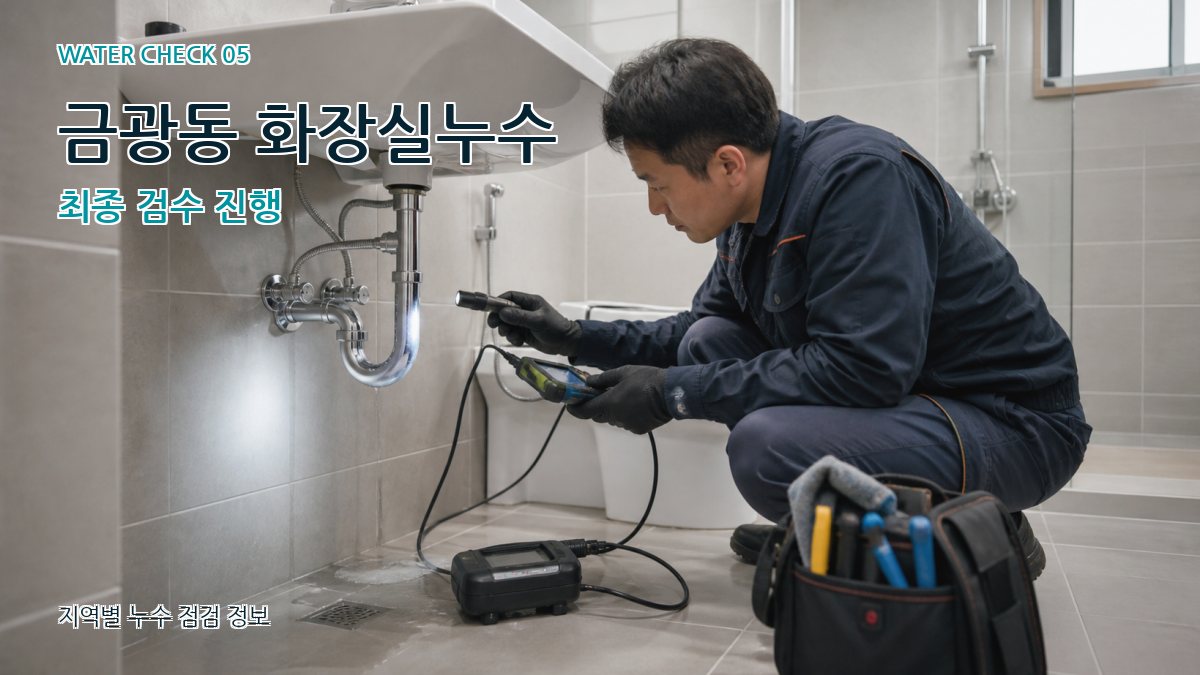 금광동 누수공사 누수탐지 이미지