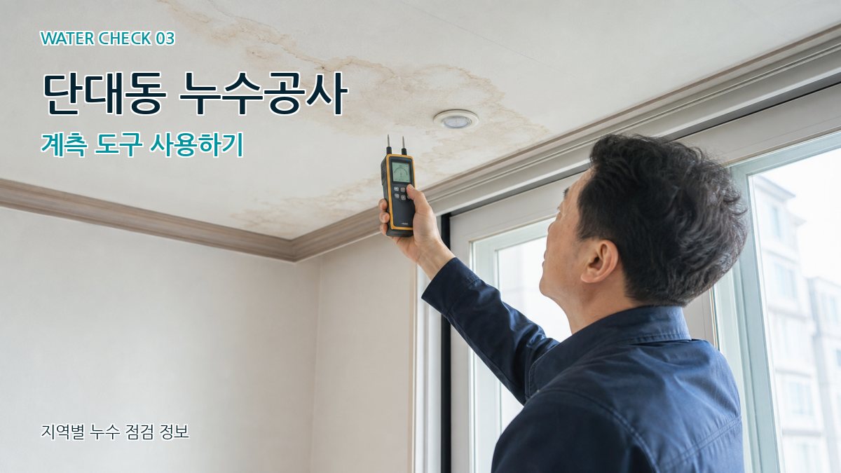 단대동 천장누수 누수탐지 이미지