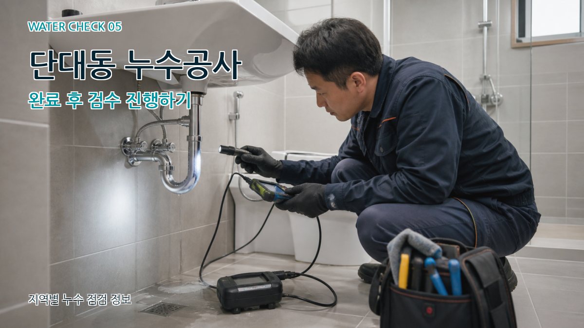 단대동 누수공사 누수탐지 이미지