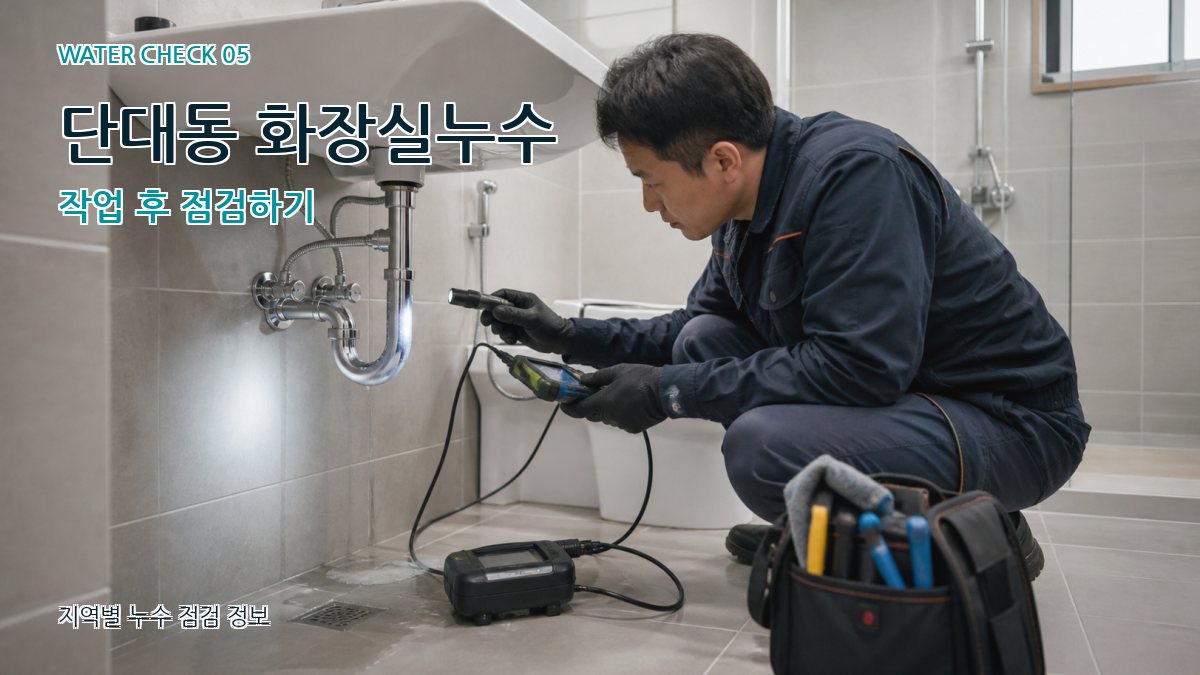 단대동 누수공사 누수탐지 이미지