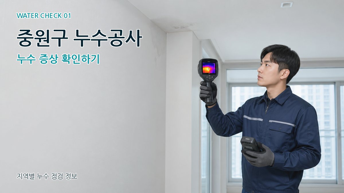 중원구 아파트누수 누수탐지 이미지