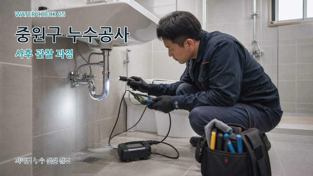 중원구 누수공사 누수탐지 이미지
