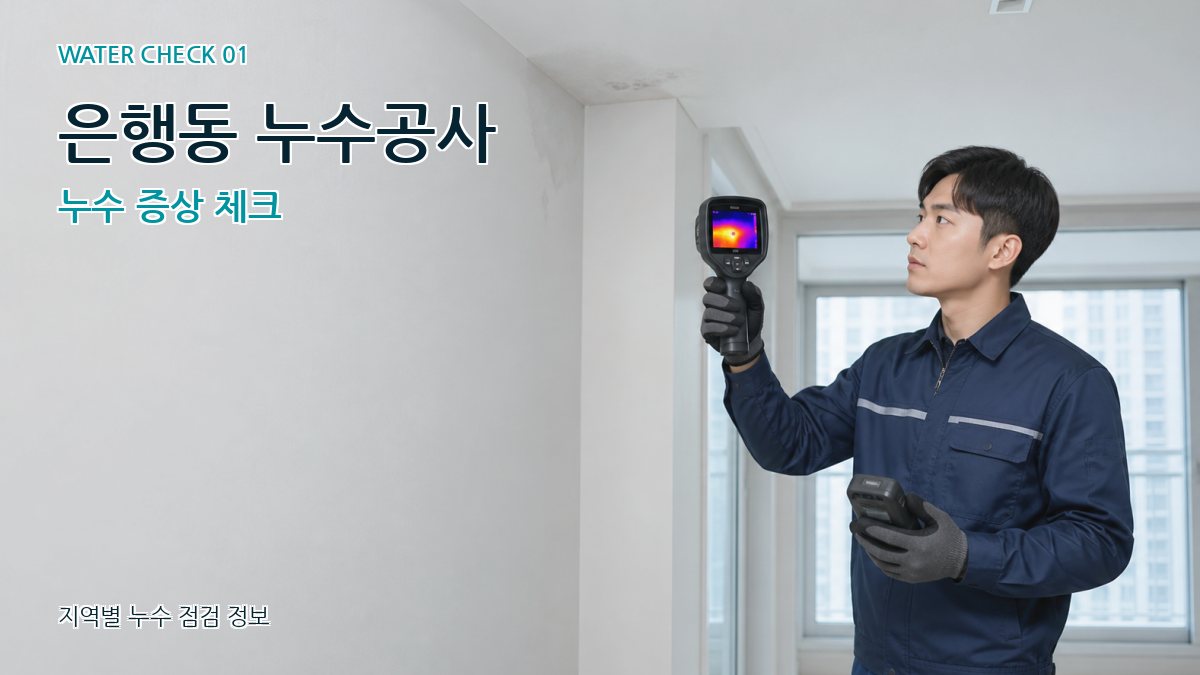 은행동 아파트누수 누수탐지 이미지