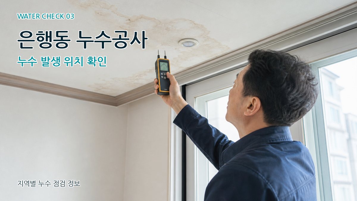 은행동 천장누수 누수탐지 이미지