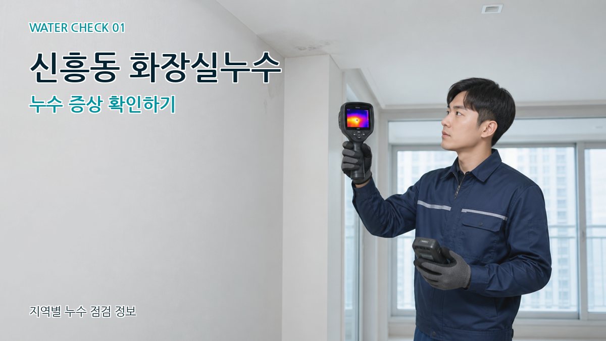 신흥동 아파트누수 누수탐지 이미지