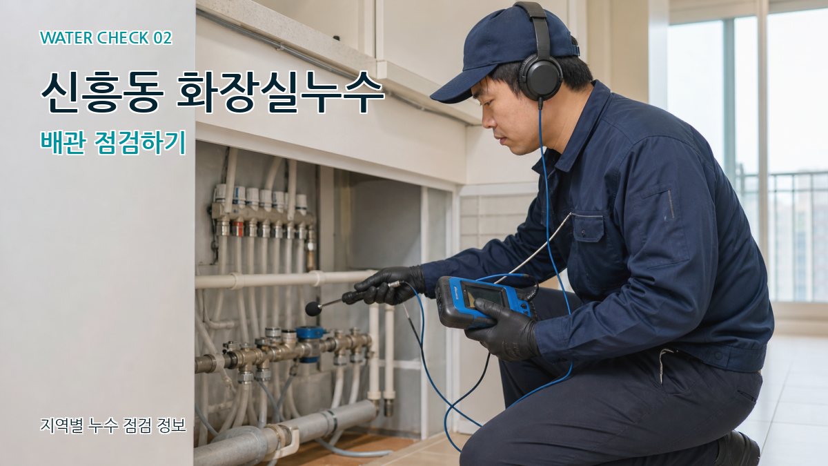 신흥동 화장실누수 누수탐지 이미지