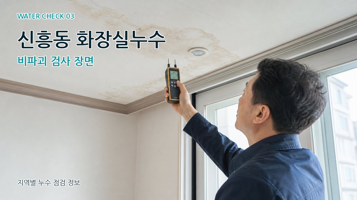 신흥동 천장누수 누수탐지 이미지