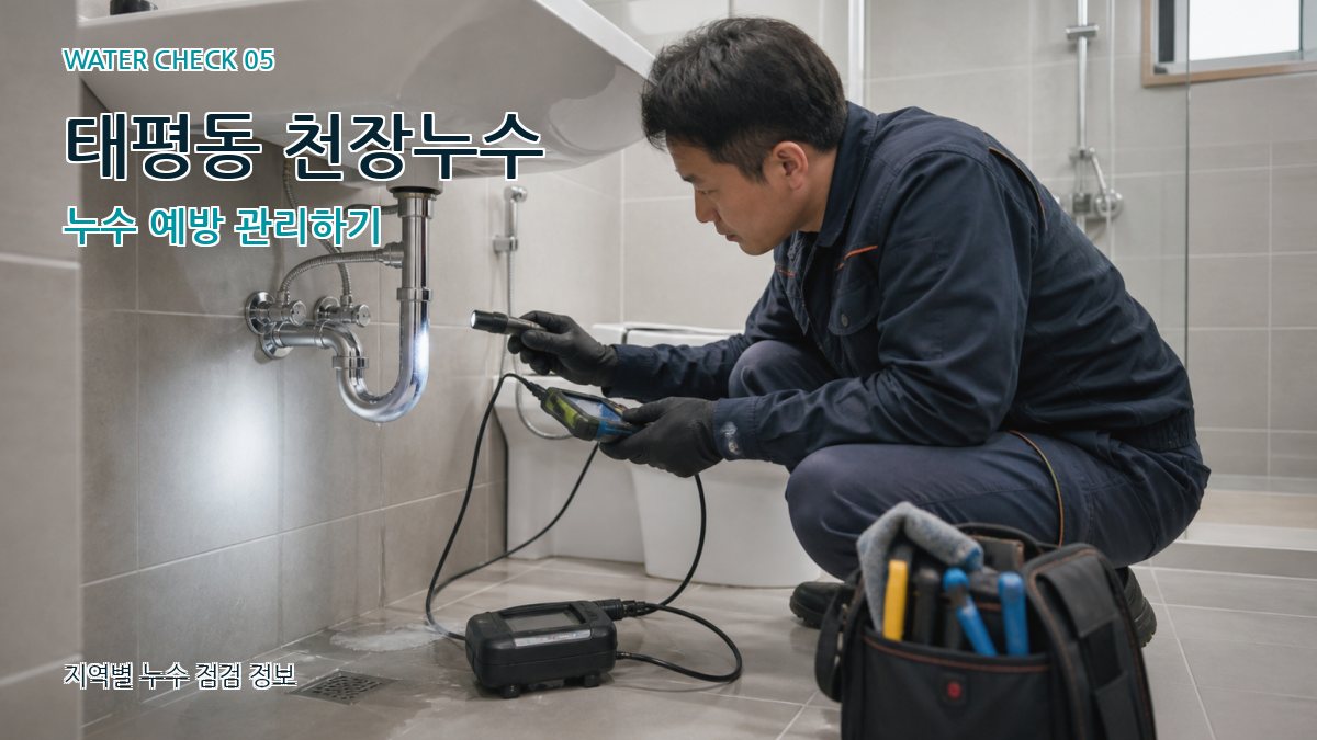 태평동 누수공사 누수탐지 이미지