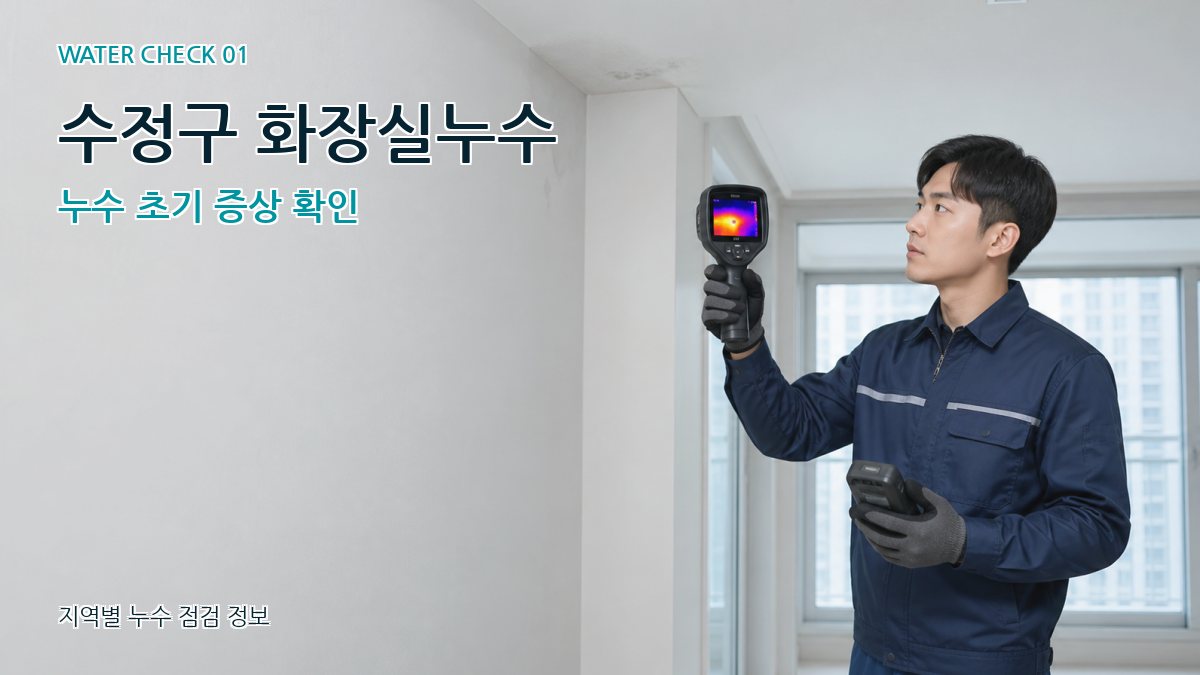수정구 아파트누수 누수탐지 이미지