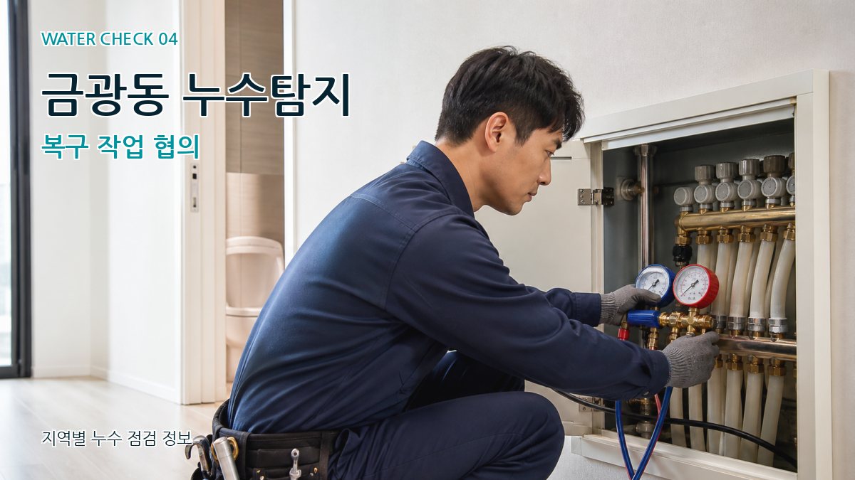 금광동 누수탐지 누수탐지 이미지