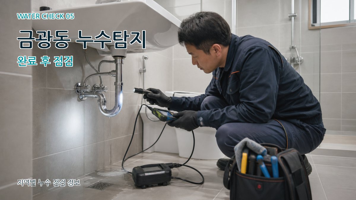 금광동 누수공사 누수탐지 이미지