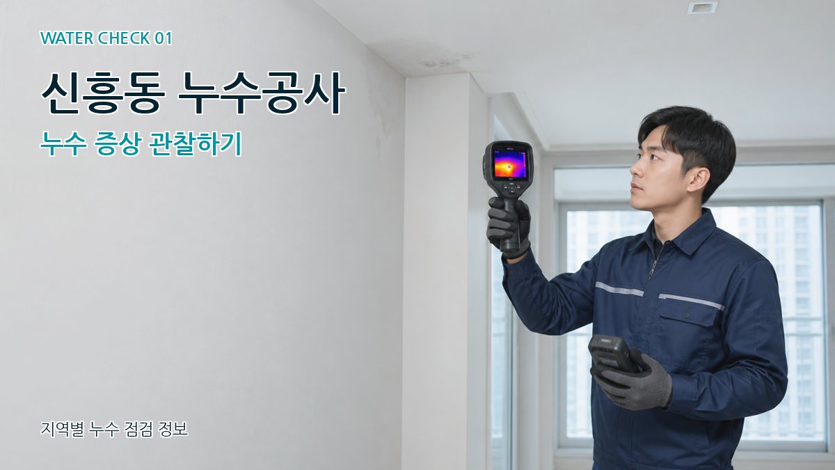 신흥동 아파트누수 누수탐지 이미지