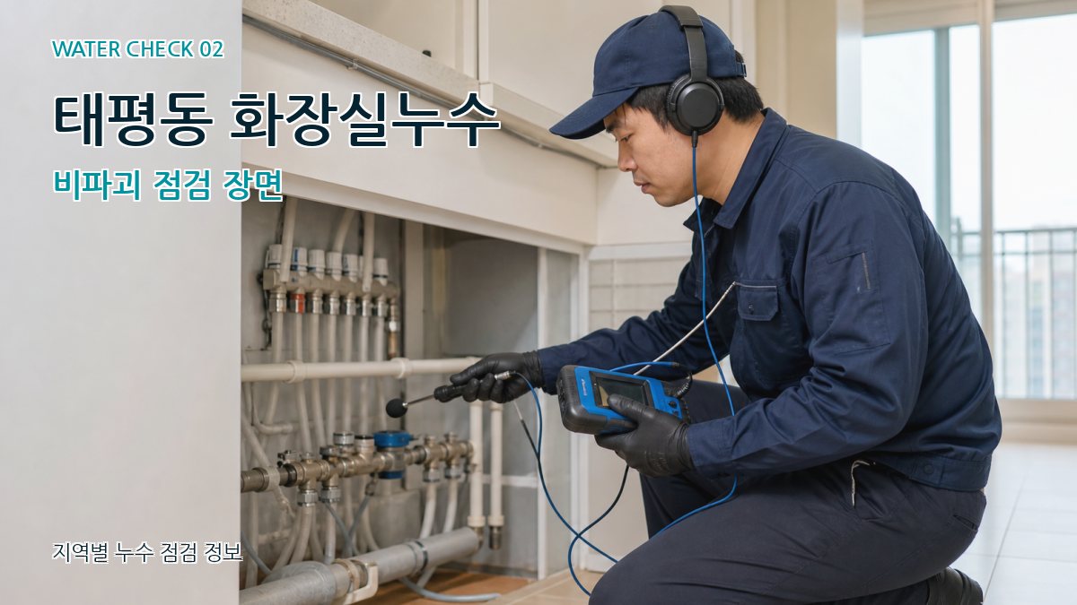태평동 화장실누수 누수탐지 이미지