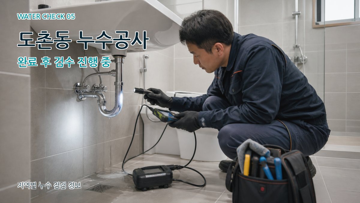 도촌동 누수공사 누수탐지 이미지