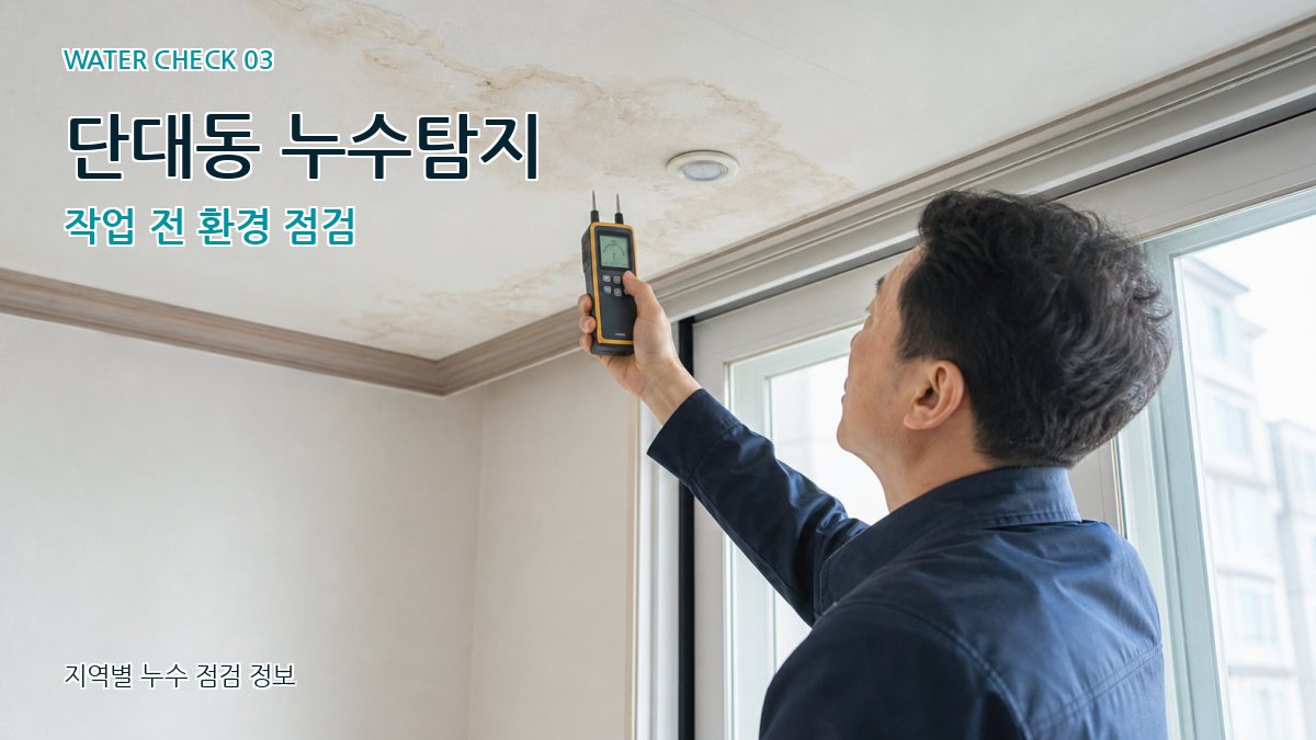 단대동 천장누수 누수탐지 이미지