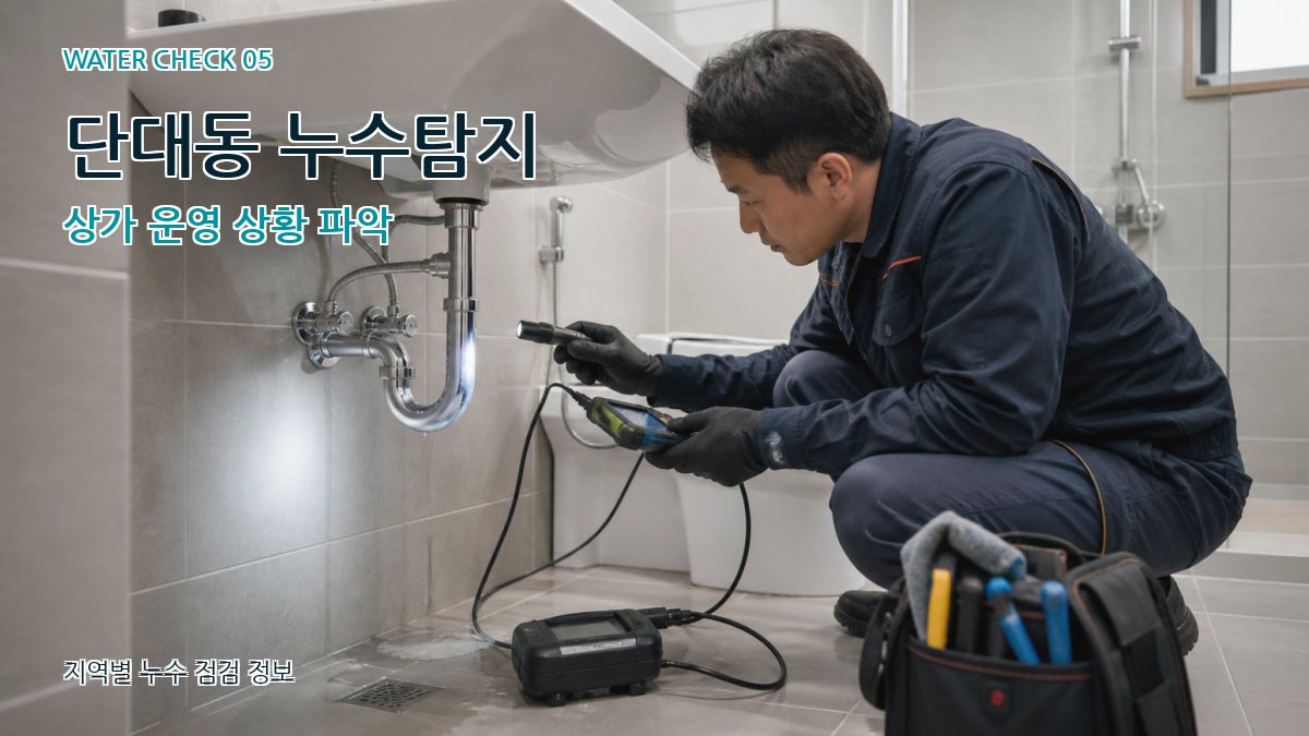 단대동 누수공사 누수탐지 이미지