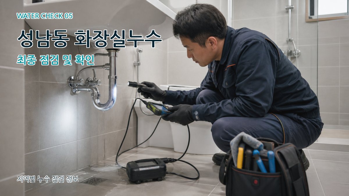 성남동 누수공사 누수탐지 이미지