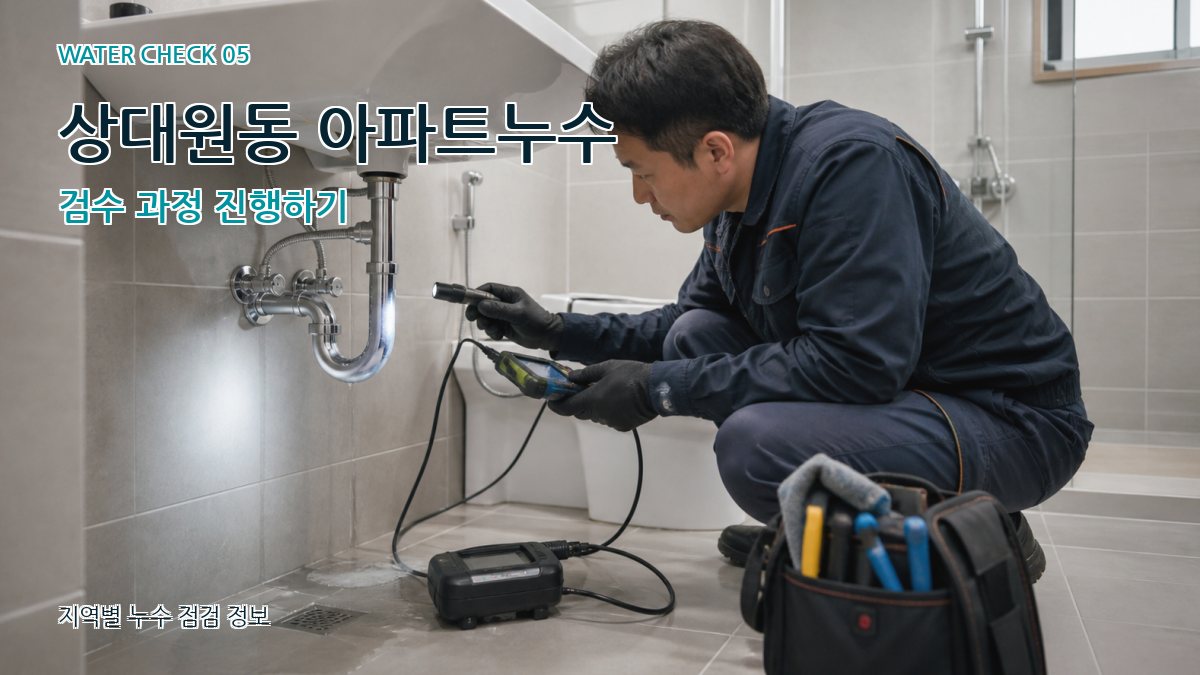 상대원동 누수공사 누수탐지 이미지