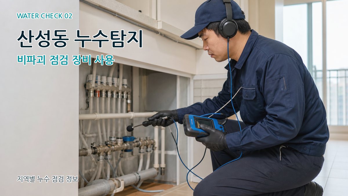 산성동 화장실누수 누수탐지 이미지