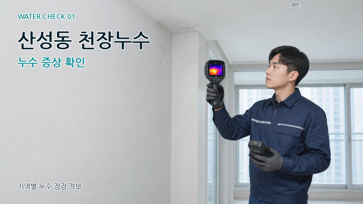 산성동 아파트누수 누수탐지 이미지