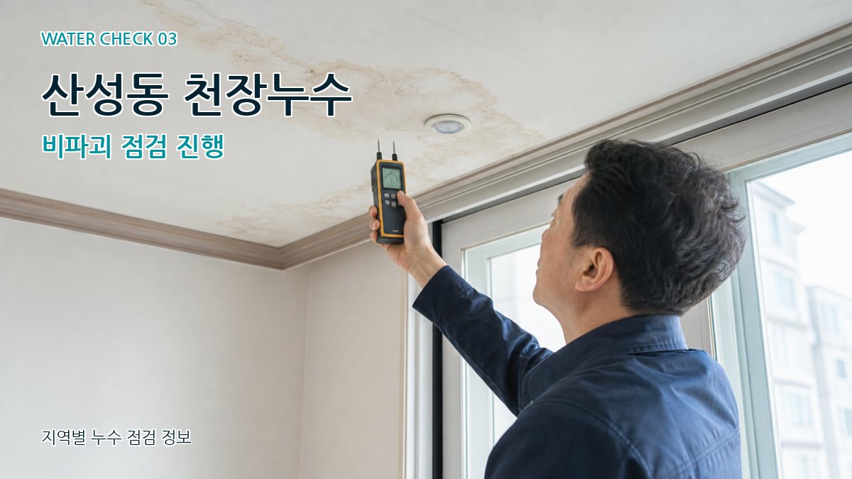 산성동 천장누수 누수탐지 이미지
