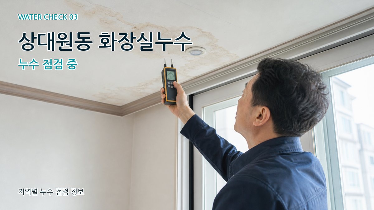 상대원동 천장누수 누수탐지 이미지