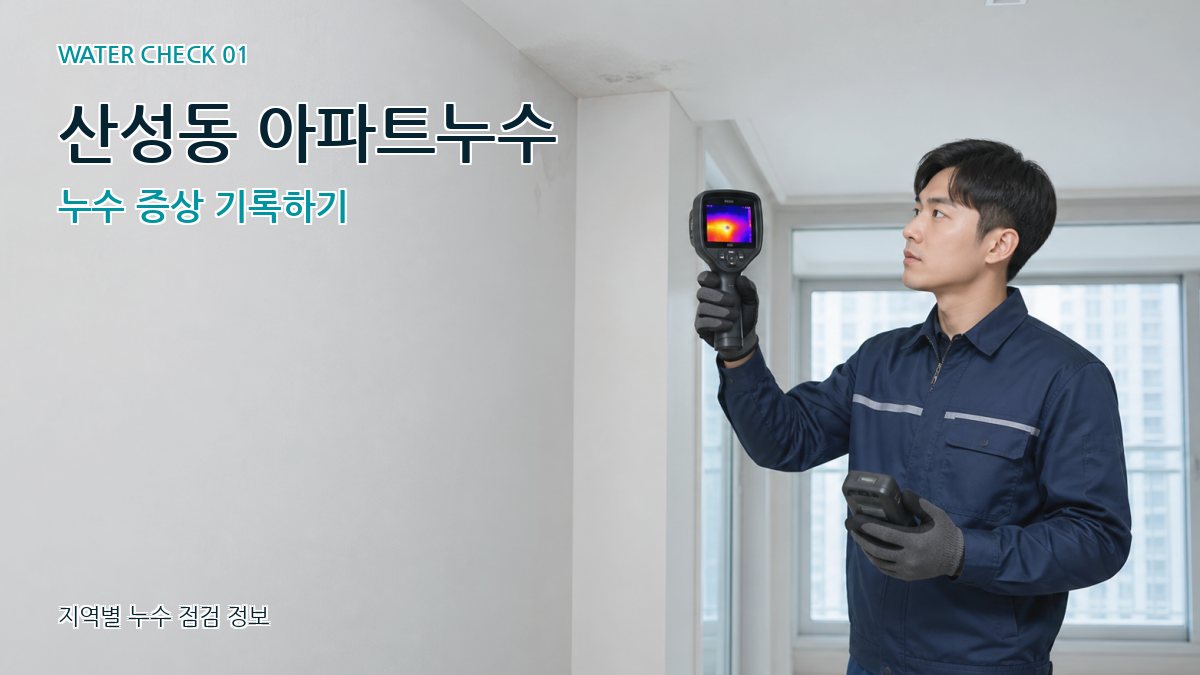 산성동 아파트누수 누수탐지 이미지