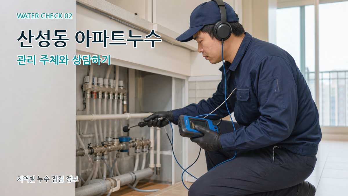 산성동 화장실누수 누수탐지 이미지