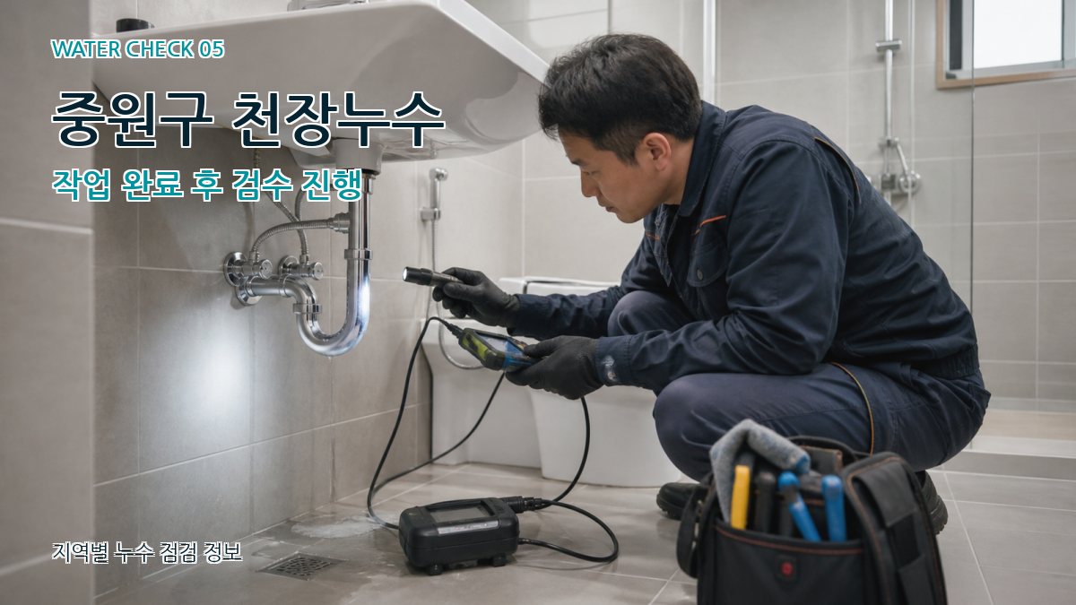 중원구 누수공사 누수탐지 이미지