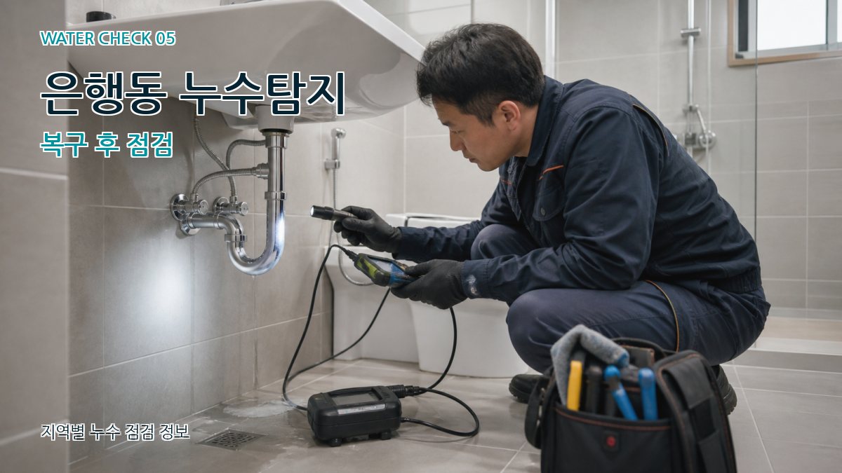 은행동 누수공사 누수탐지 이미지