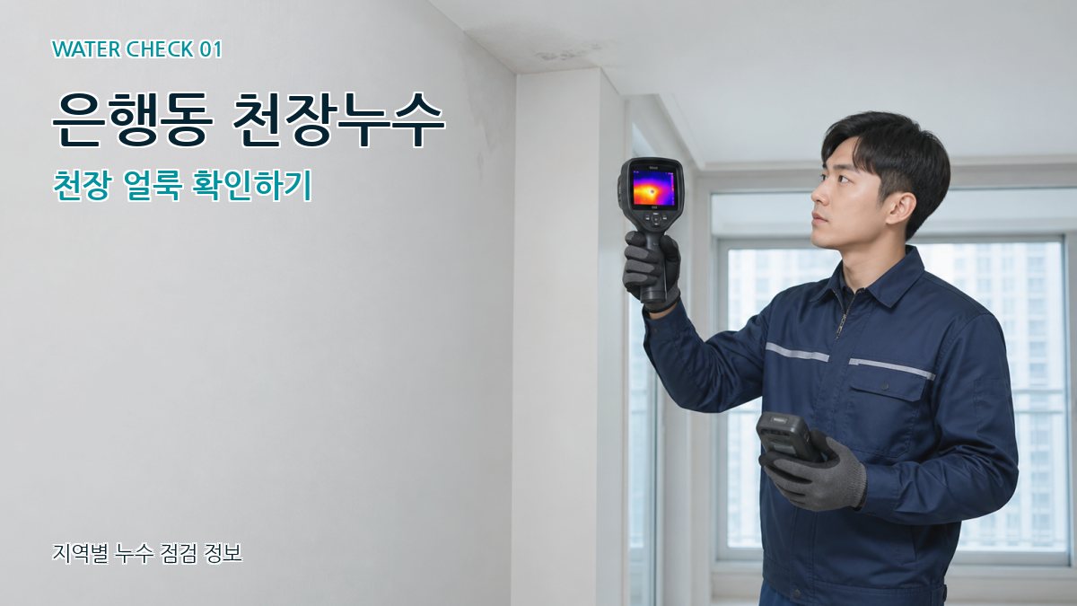 은행동 아파트누수 누수탐지 이미지