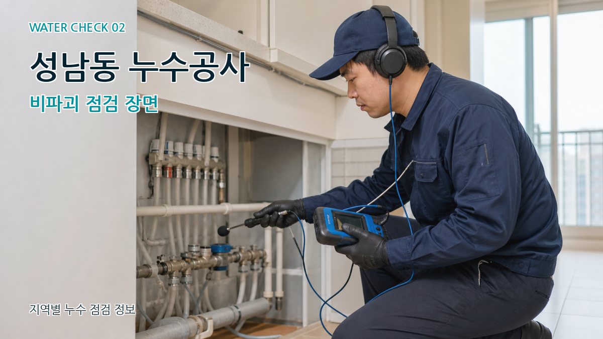 성남동 화장실누수 누수탐지 이미지