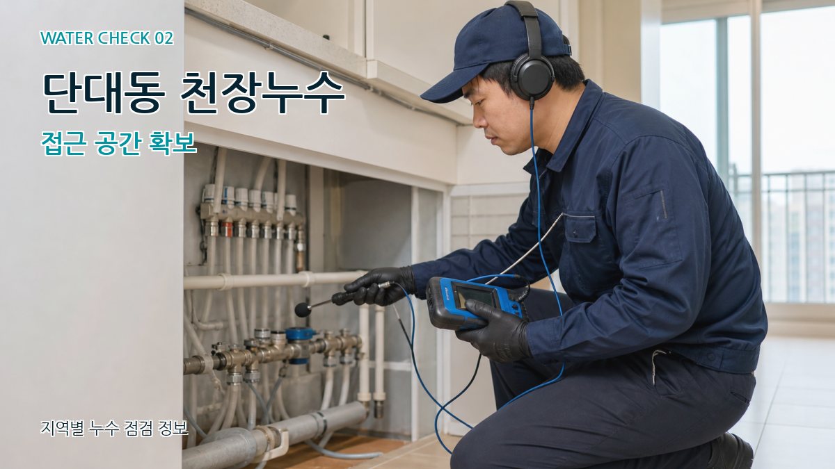 단대동 화장실누수 누수탐지 이미지