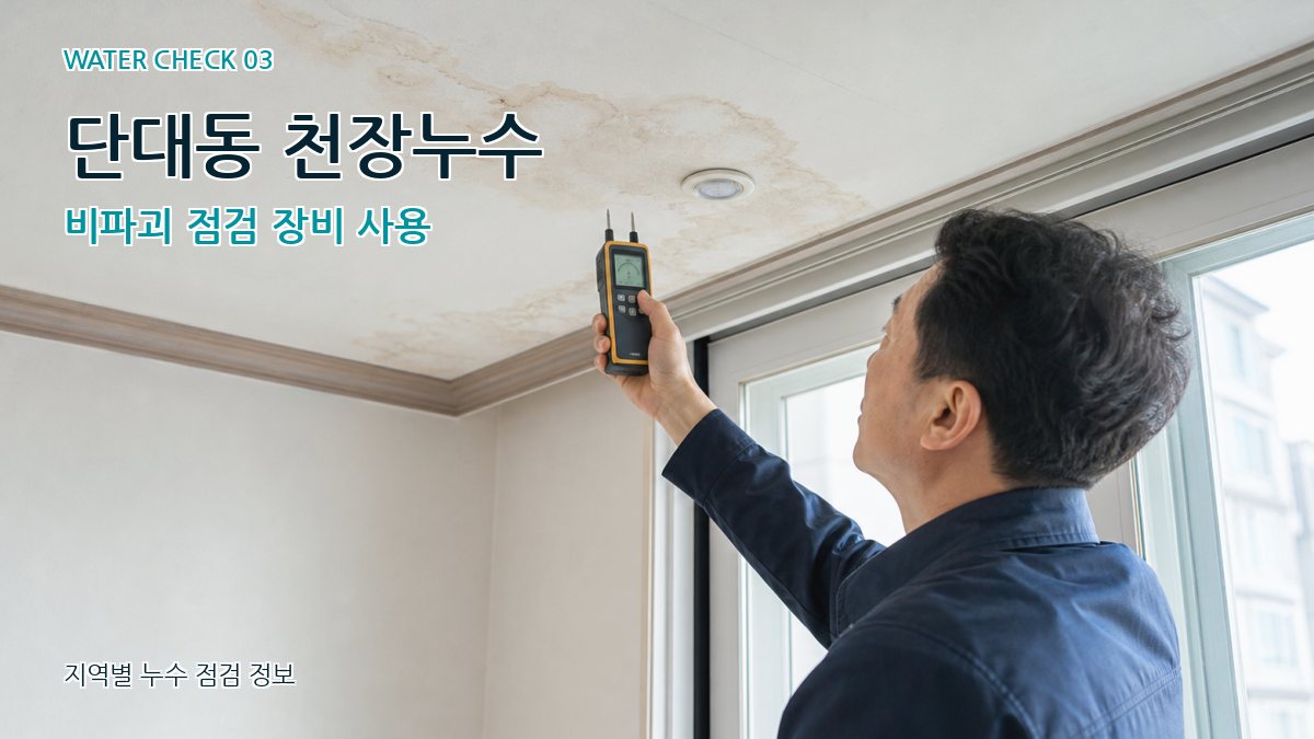 단대동 천장누수 누수탐지 이미지