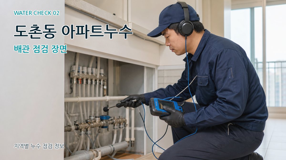 도촌동 화장실누수 누수탐지 이미지