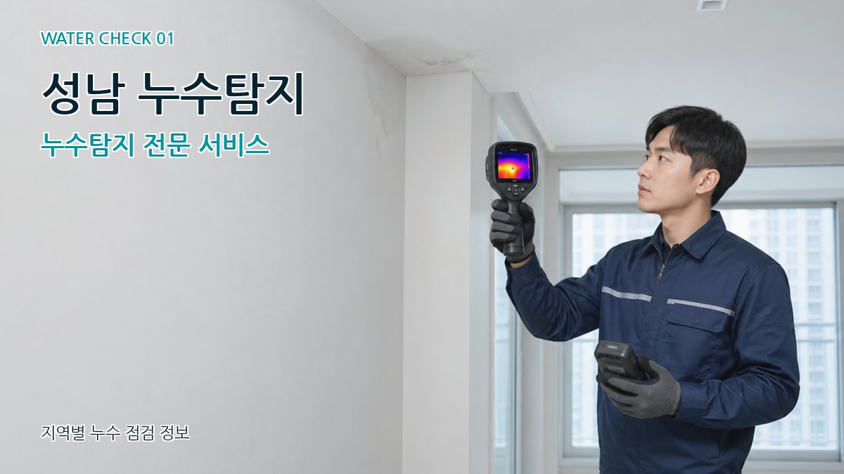 분당구 아파트누수 누수탐지 이미지