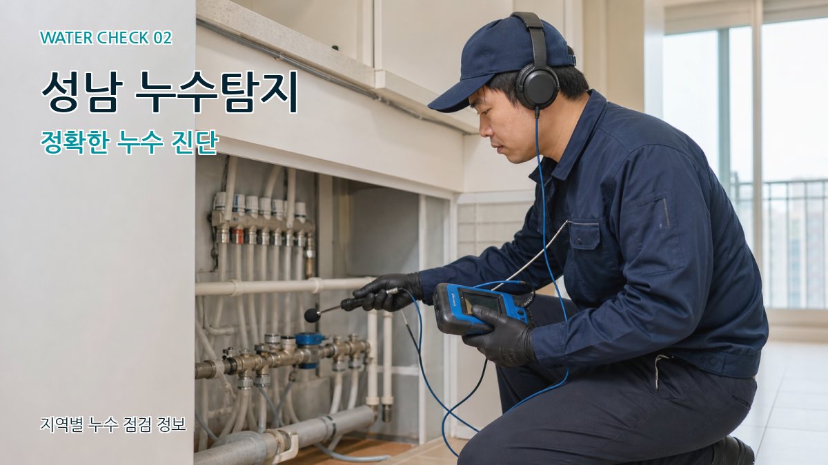 분당구 화장실누수 누수탐지 이미지