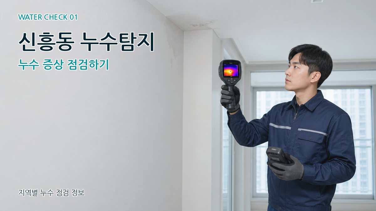 신흥동 아파트누수 누수탐지 이미지