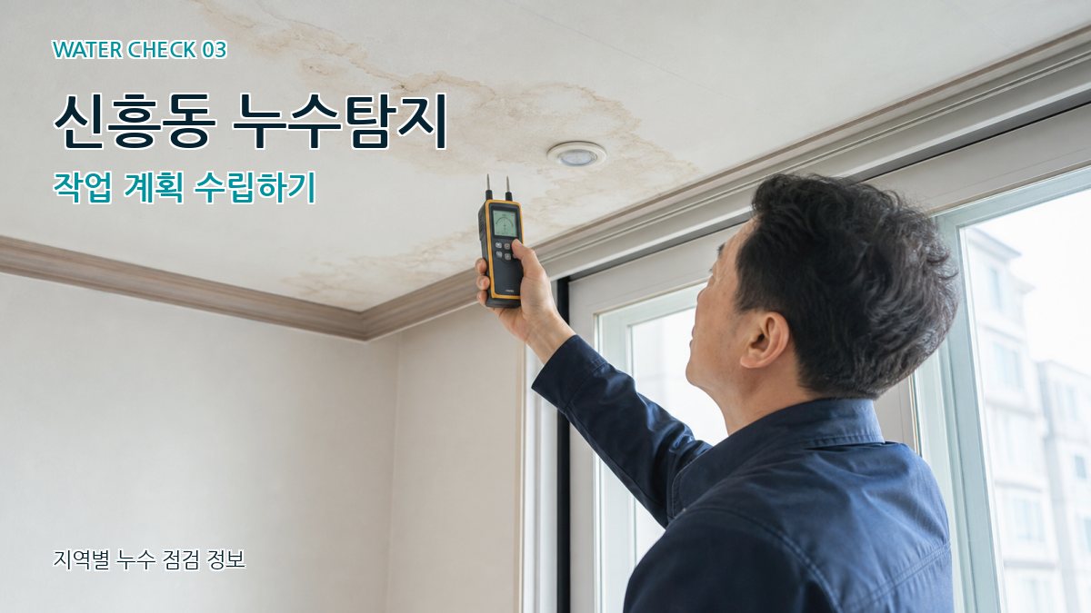 신흥동 천장누수 누수탐지 이미지