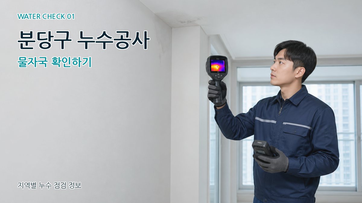 분당구 아파트누수 누수탐지 이미지