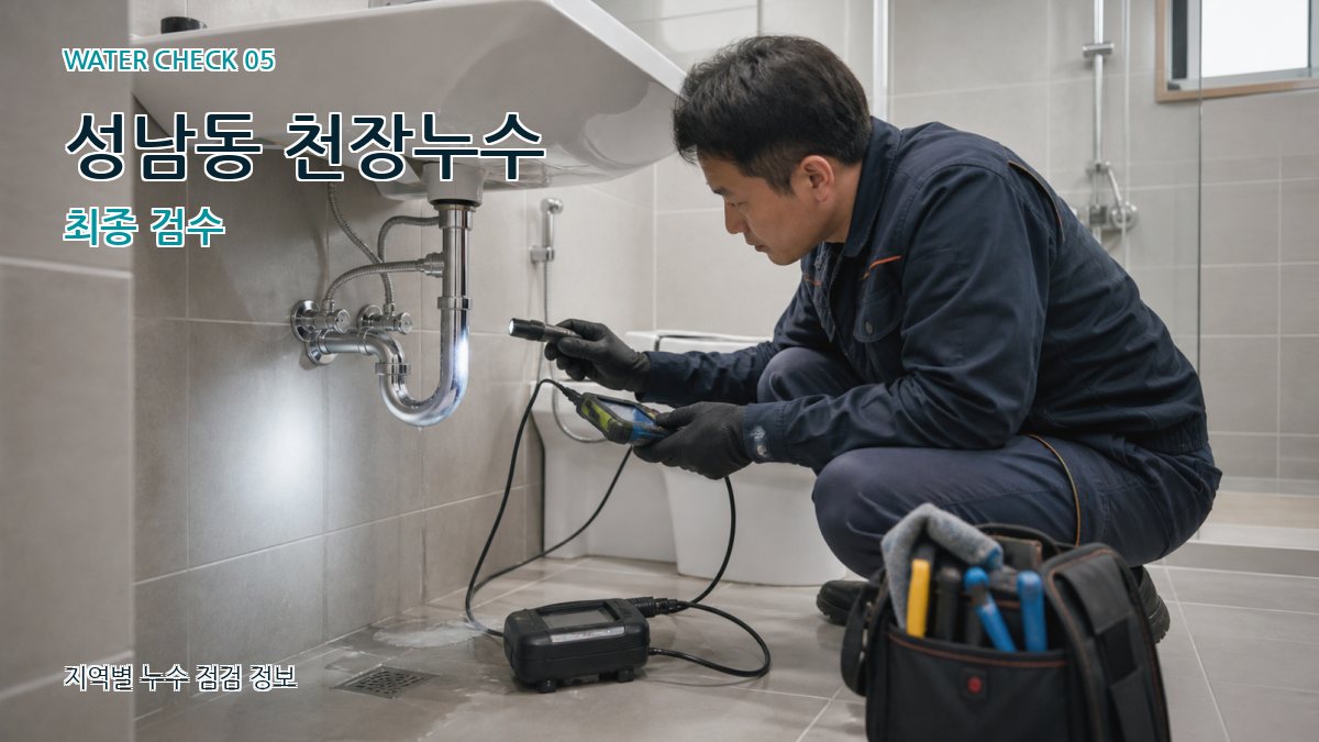 성남동 누수공사 누수탐지 이미지
