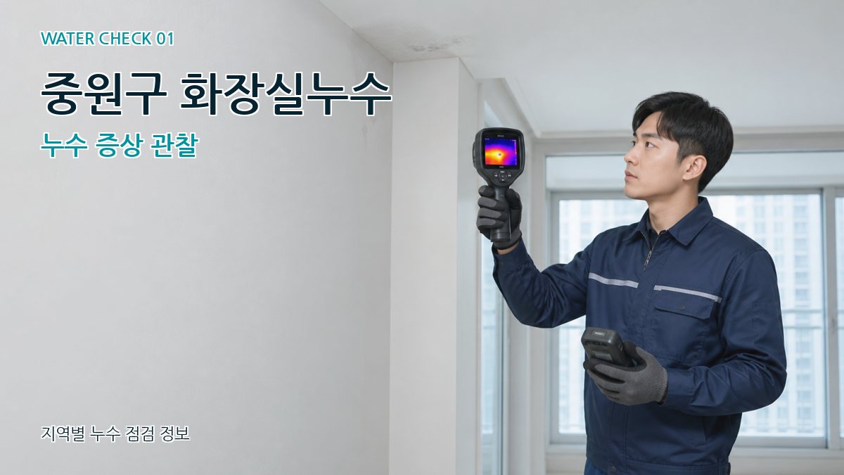 중원구 아파트누수 누수탐지 이미지