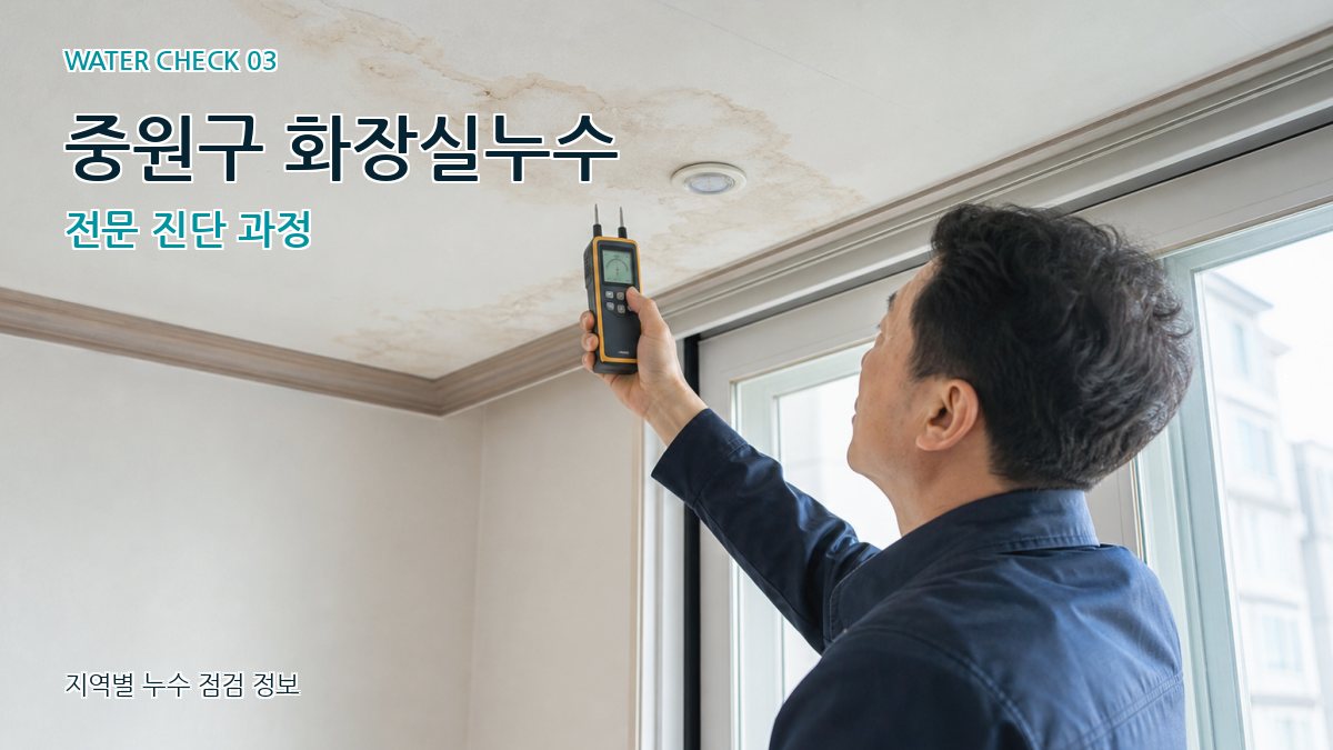 중원구 천장누수 누수탐지 이미지