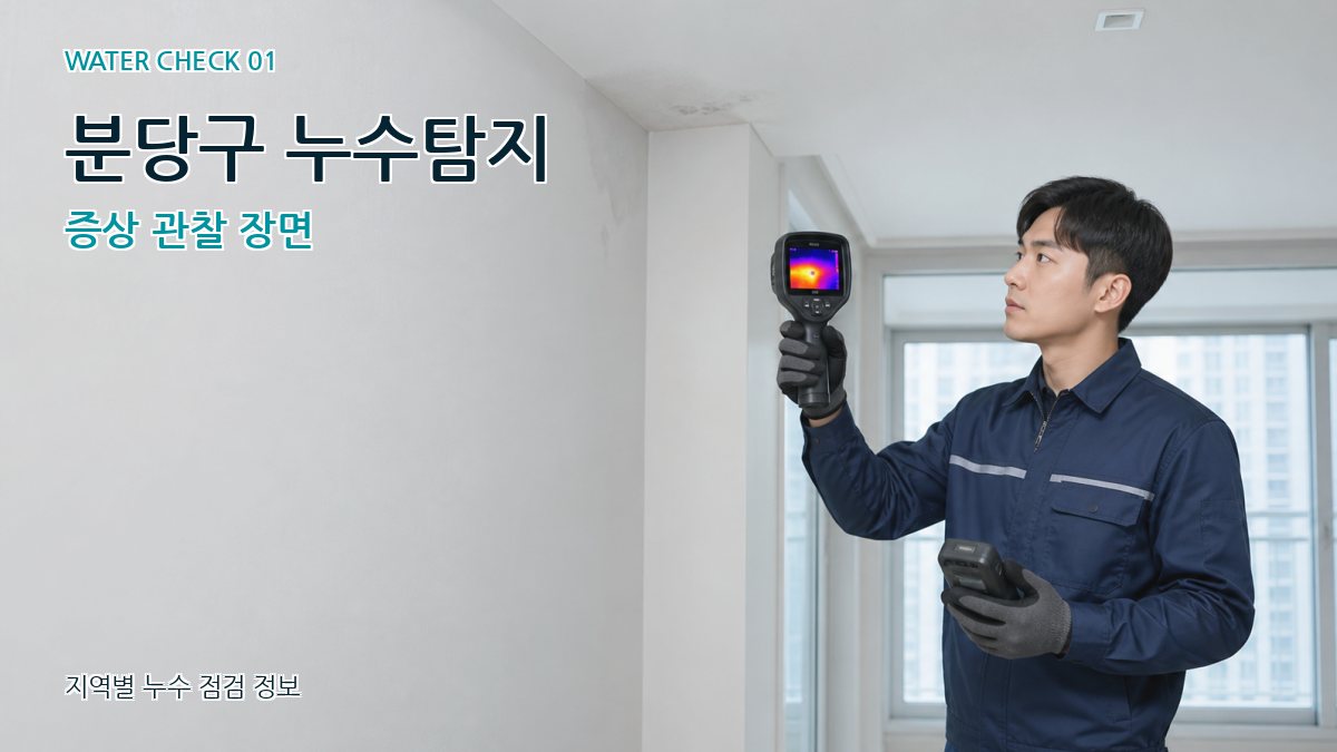 분당구 아파트누수 누수탐지 이미지