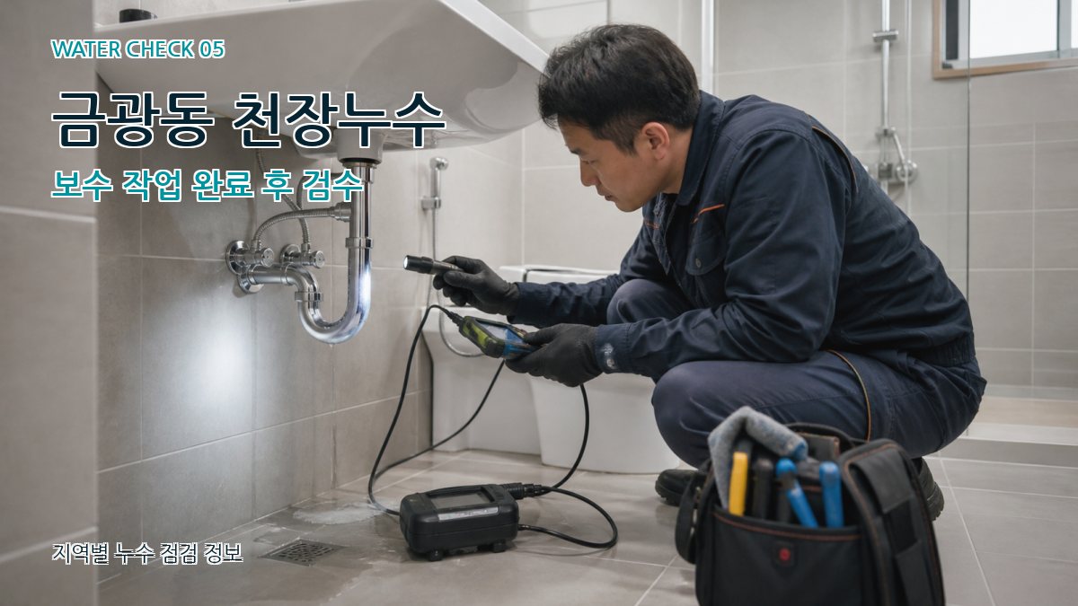 금광동 누수공사 누수탐지 이미지