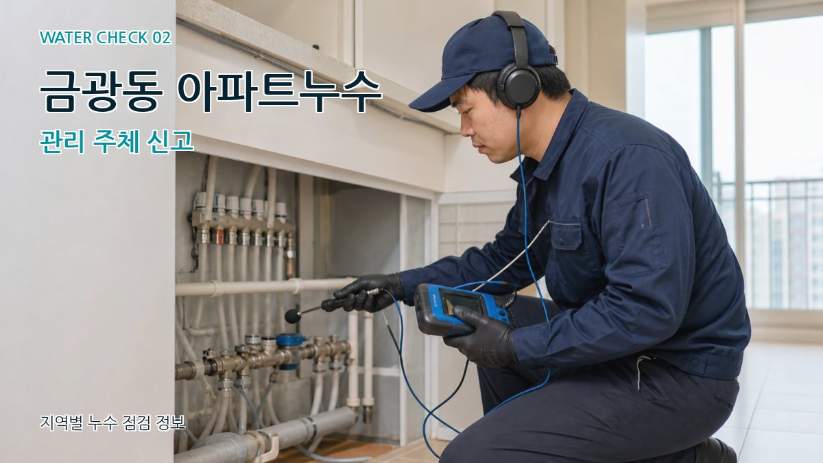 금광동 화장실누수 누수탐지 이미지