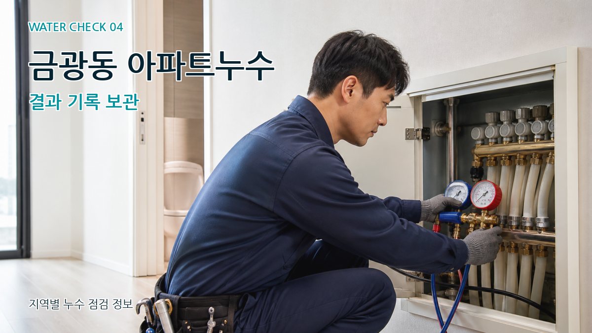금광동 누수탐지 누수탐지 이미지