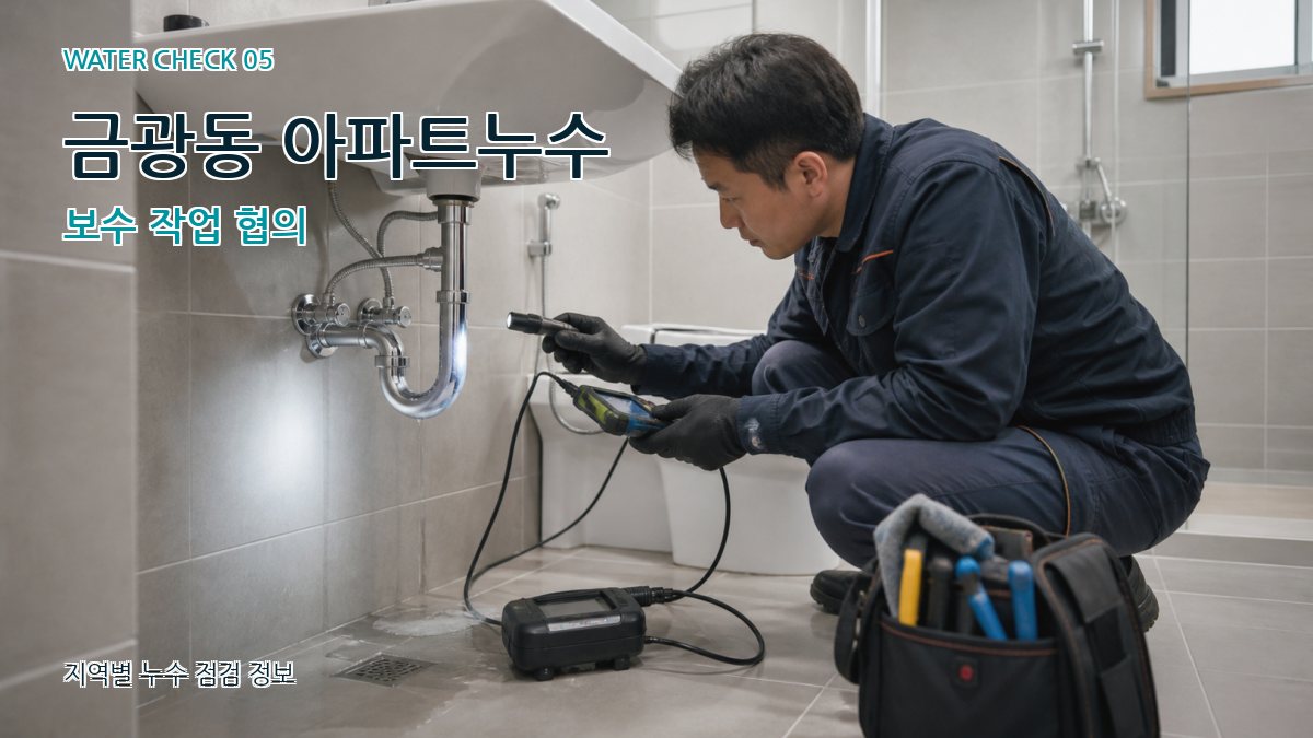 금광동 누수공사 누수탐지 이미지