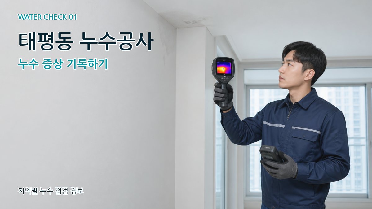 태평동 아파트누수 누수탐지 이미지